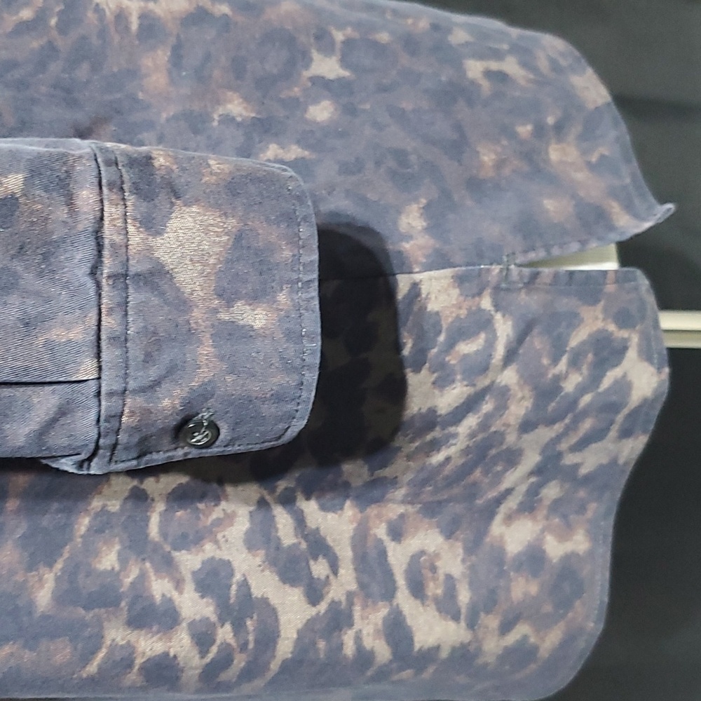 Leopard Print Button Down Top - image 2